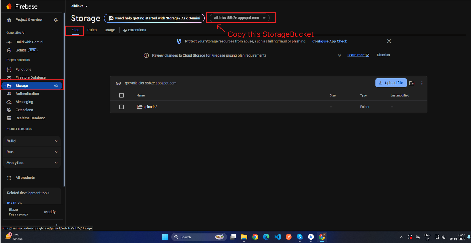 upload files unknown error